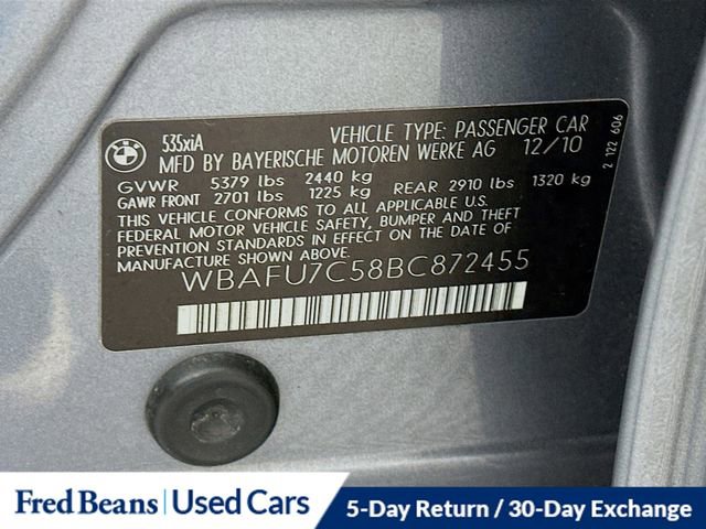 Used 2011 BMW 535i xDrive Sedan AWD/4WD image 32