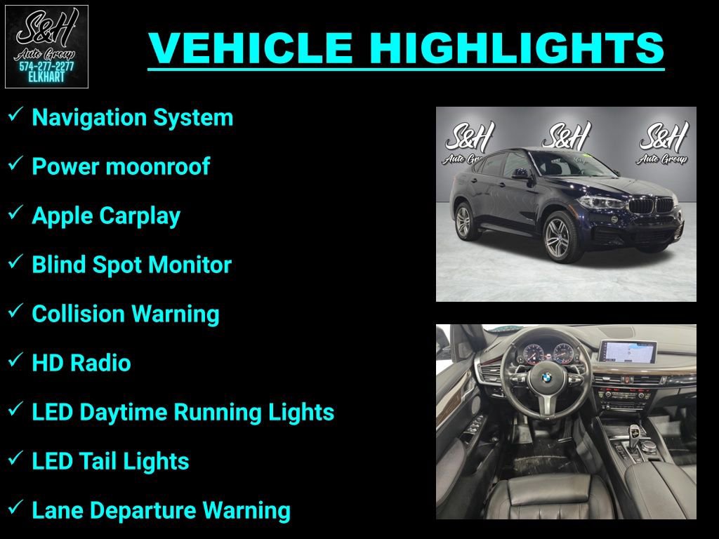 Used 2019 BMW X6 xDrive35i w/ M Sport Package AWD/4WD image 3