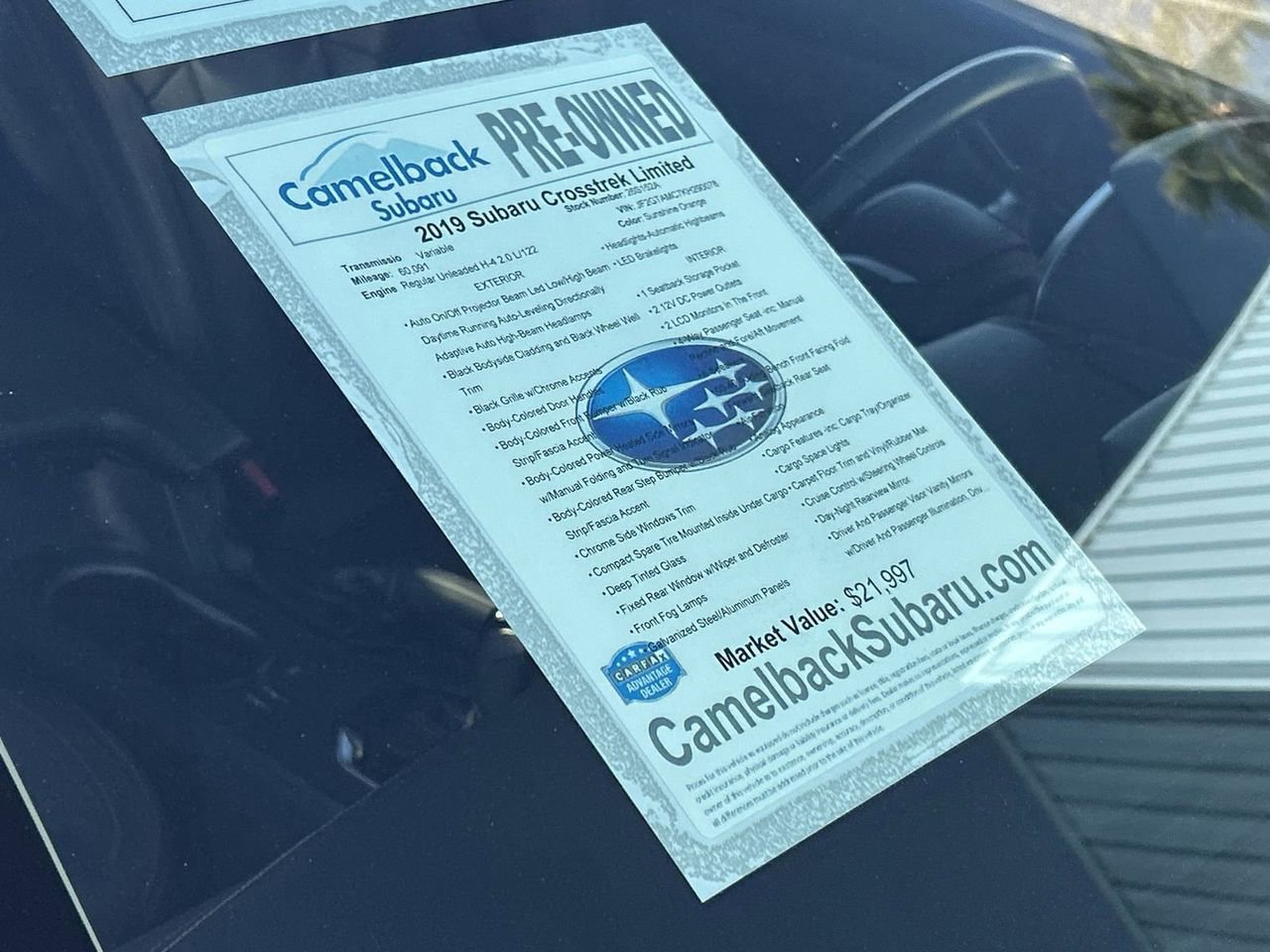 Used 2019 Subaru Crosstrek 2.0i Limited w/ Moonroof Package image 6