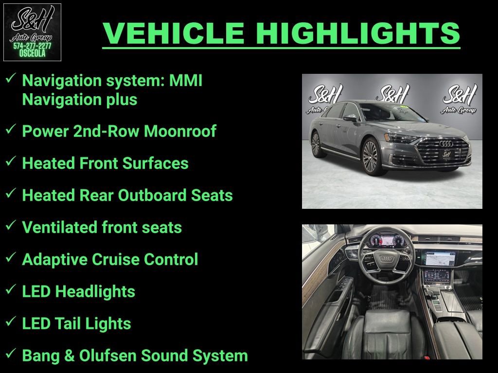 Used 2021 Audi A8 L 3.0T w/ Executive Plus Package image 3