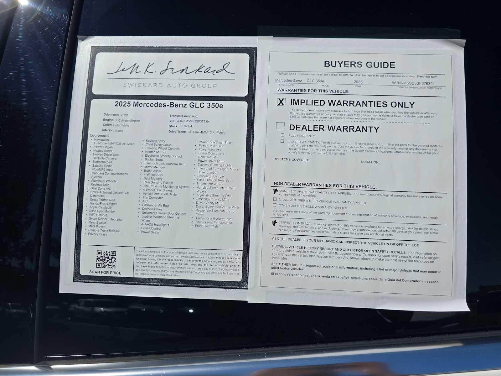 Used 2025 Mercedes-Benz GLC 350e 4MATIC image 19