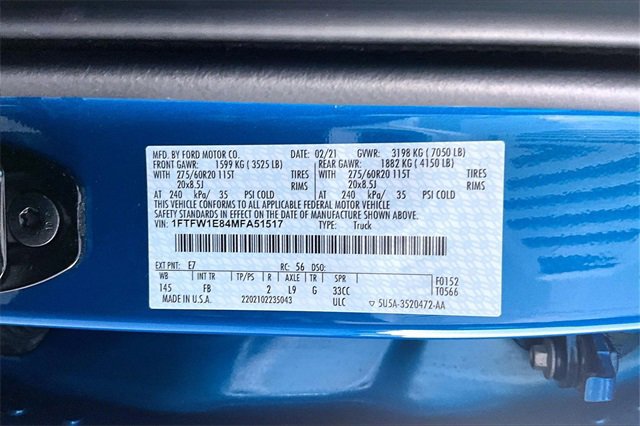 Used 2021 Ford F150 XLT w/ Equipment Group 302A High image 32