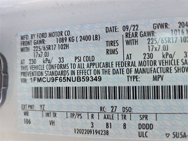 Used 2022 Ford Escape S image 39