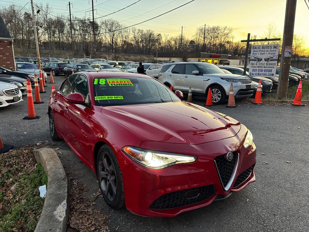 Used 2017 Alfa Romeo Giulia w/ Sport Appearance Package image 4