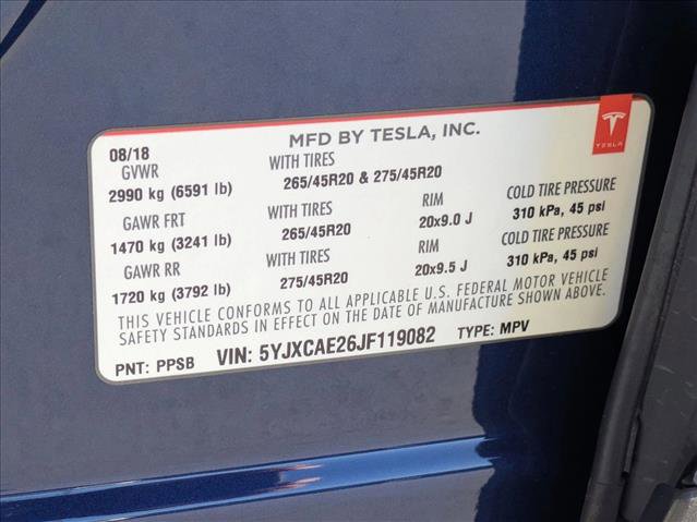 Used 2018 Tesla Model X 75D AWD/4WD image 25