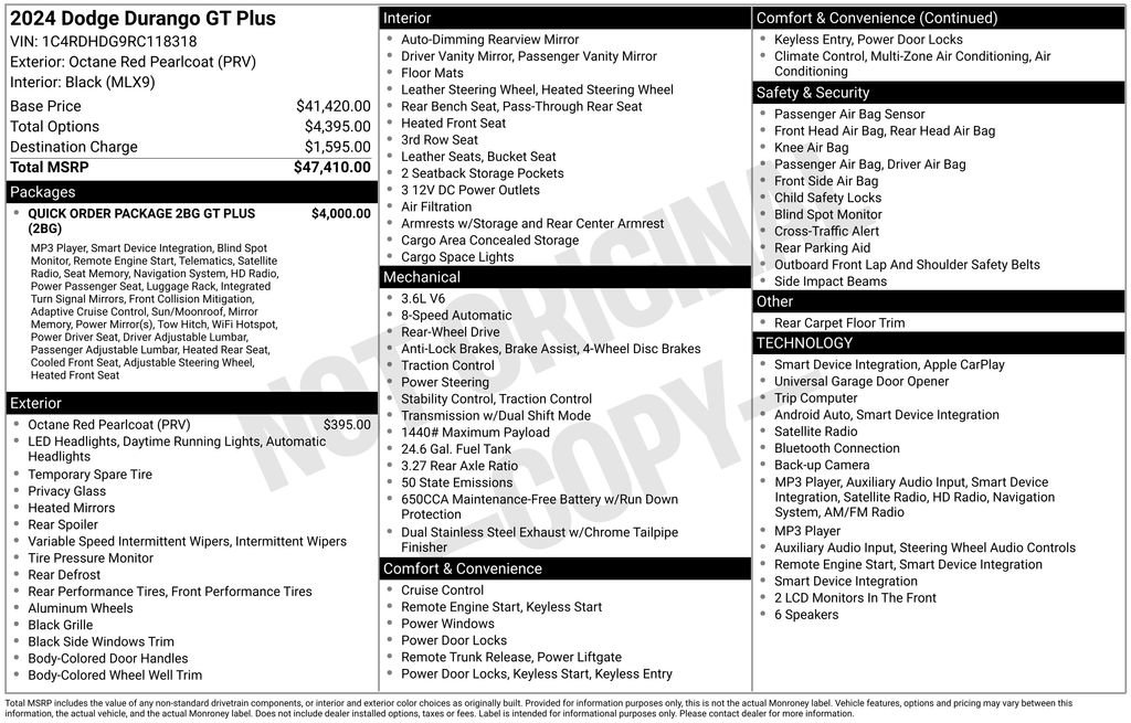 Used 2024 Dodge Durango GT RWD image 4