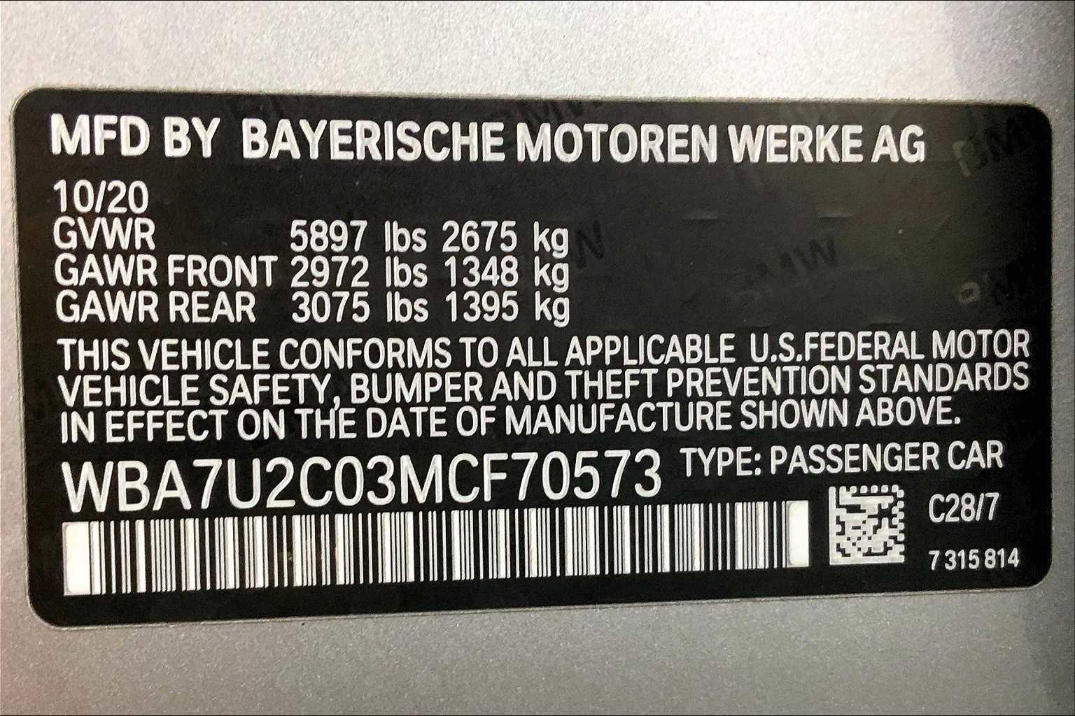 Used 2021 BMW 750i xDrive w/ Autobahn Package AWD/4WD image 36