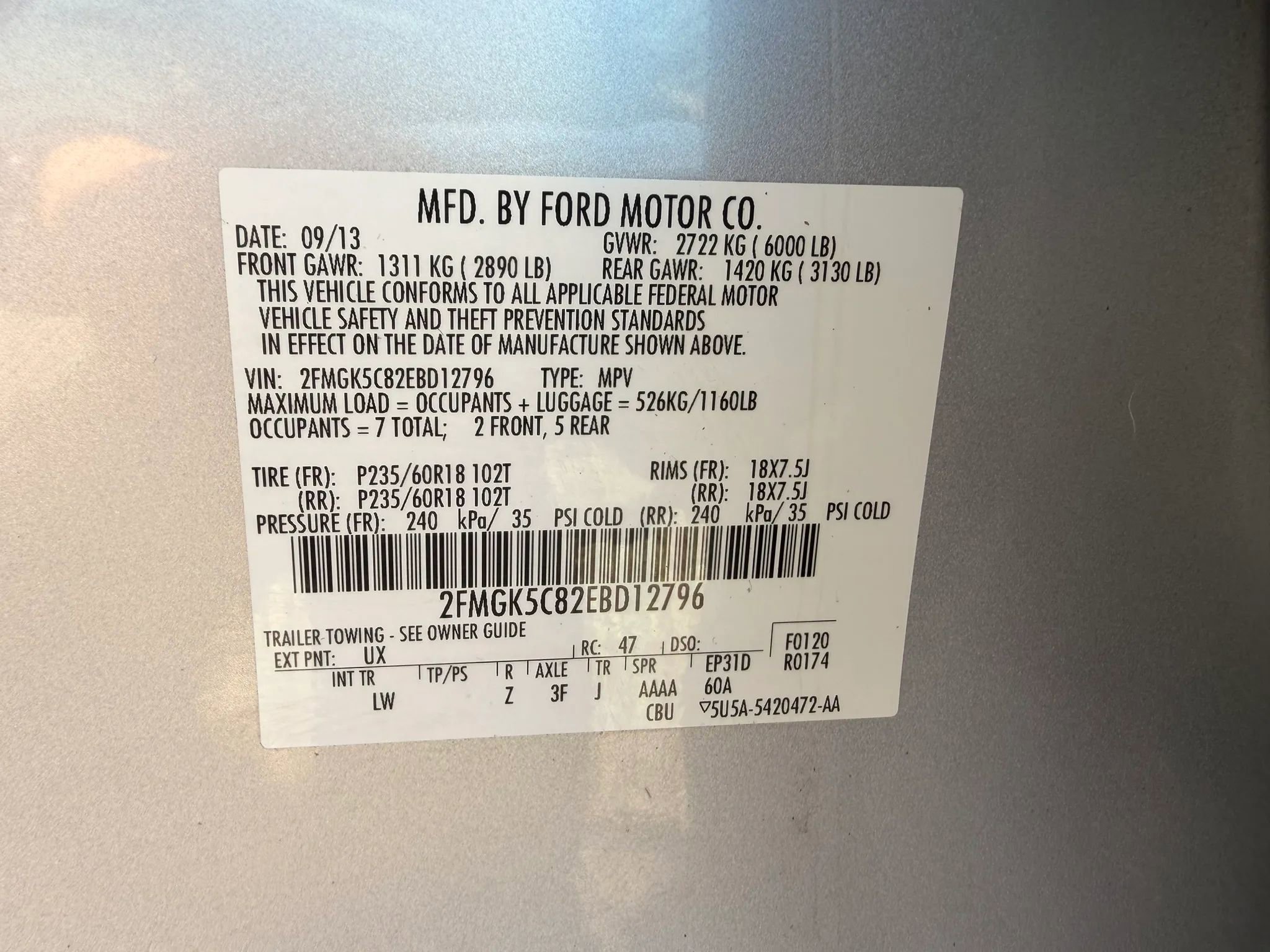 Used 2014 Ford Flex SEL w/ Equipment Group 202A FWD image 57