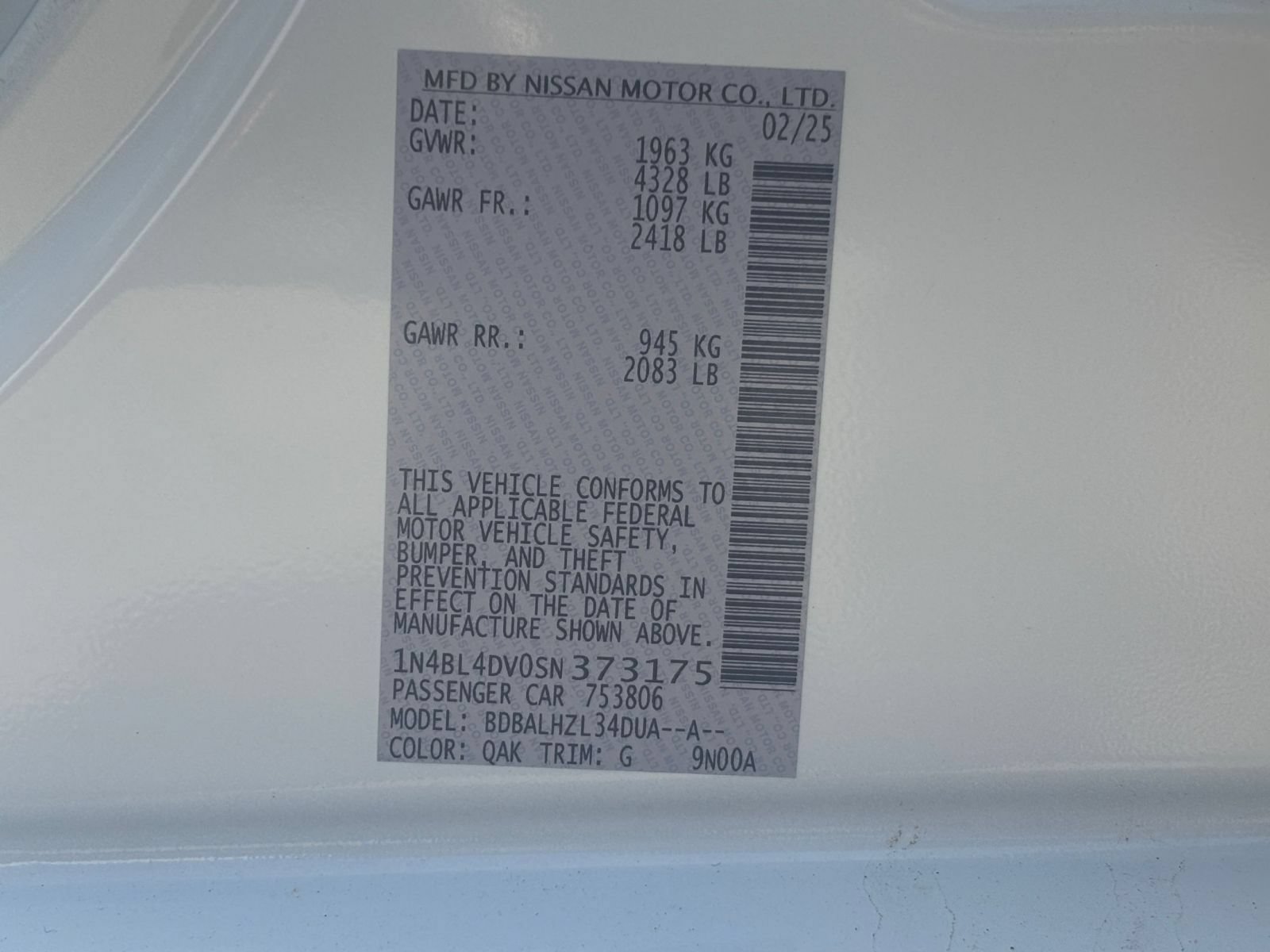 Used 2025 Nissan Altima 2.5 SV FWD image 27