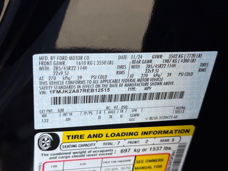 Certified 2024 Ford Expedition Max Limited AWD/4WD image 33