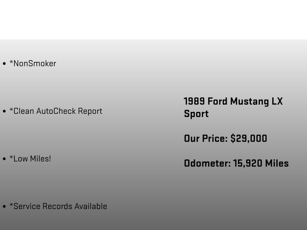 Used 1989 Ford Mustang LX RWD image 6