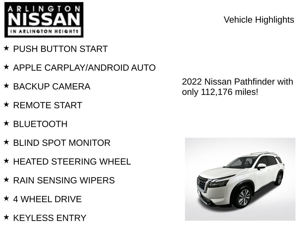 Used 2022 Nissan Pathfinder SL AWD/4WD image 8