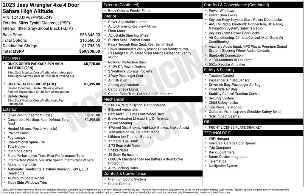 Used 2023 Jeep Wrangler Unlimited Sahara image 13