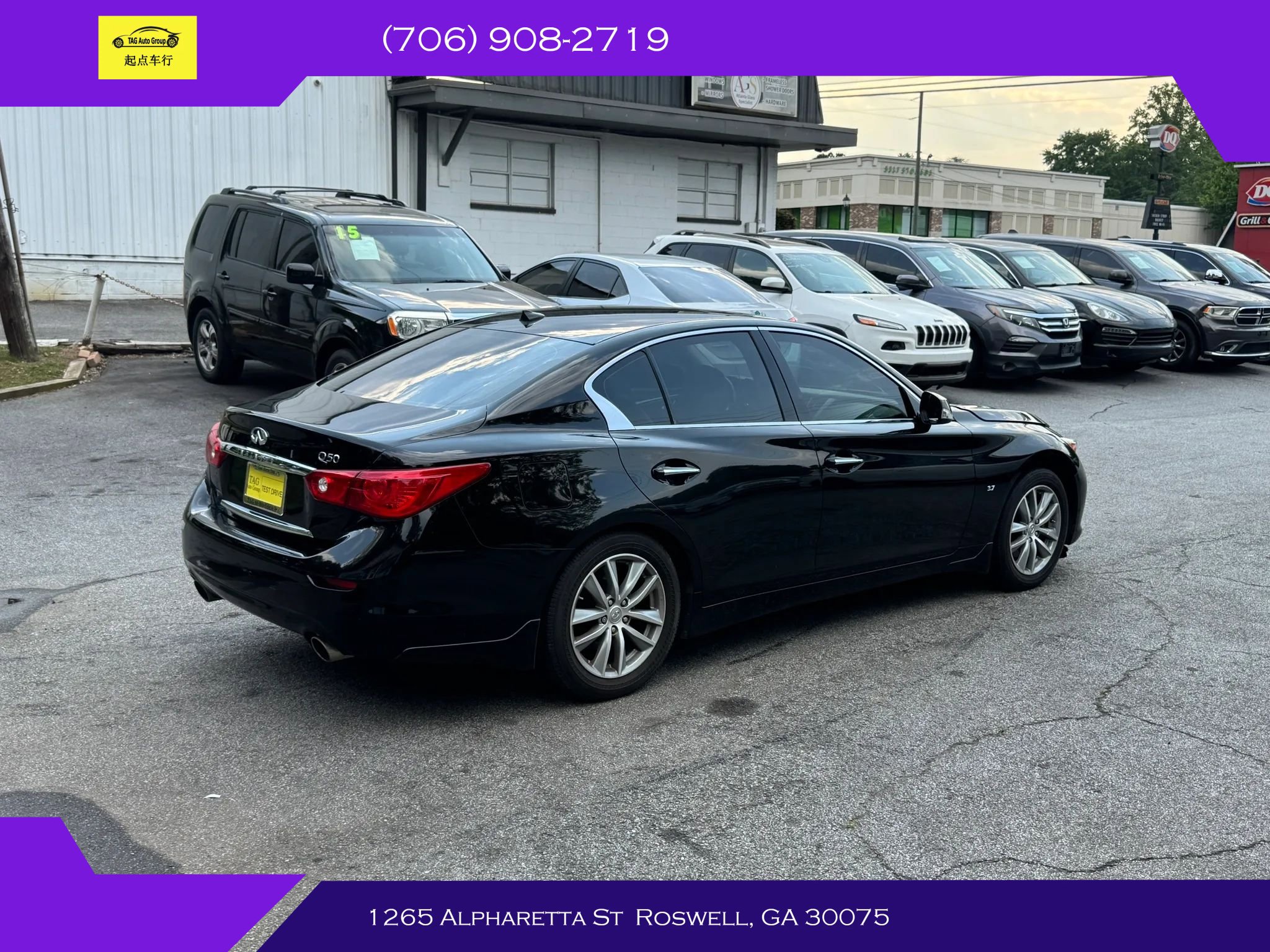 Used 2015 INFINITI Q50 Premium w/ Navigation Package RWD image 4