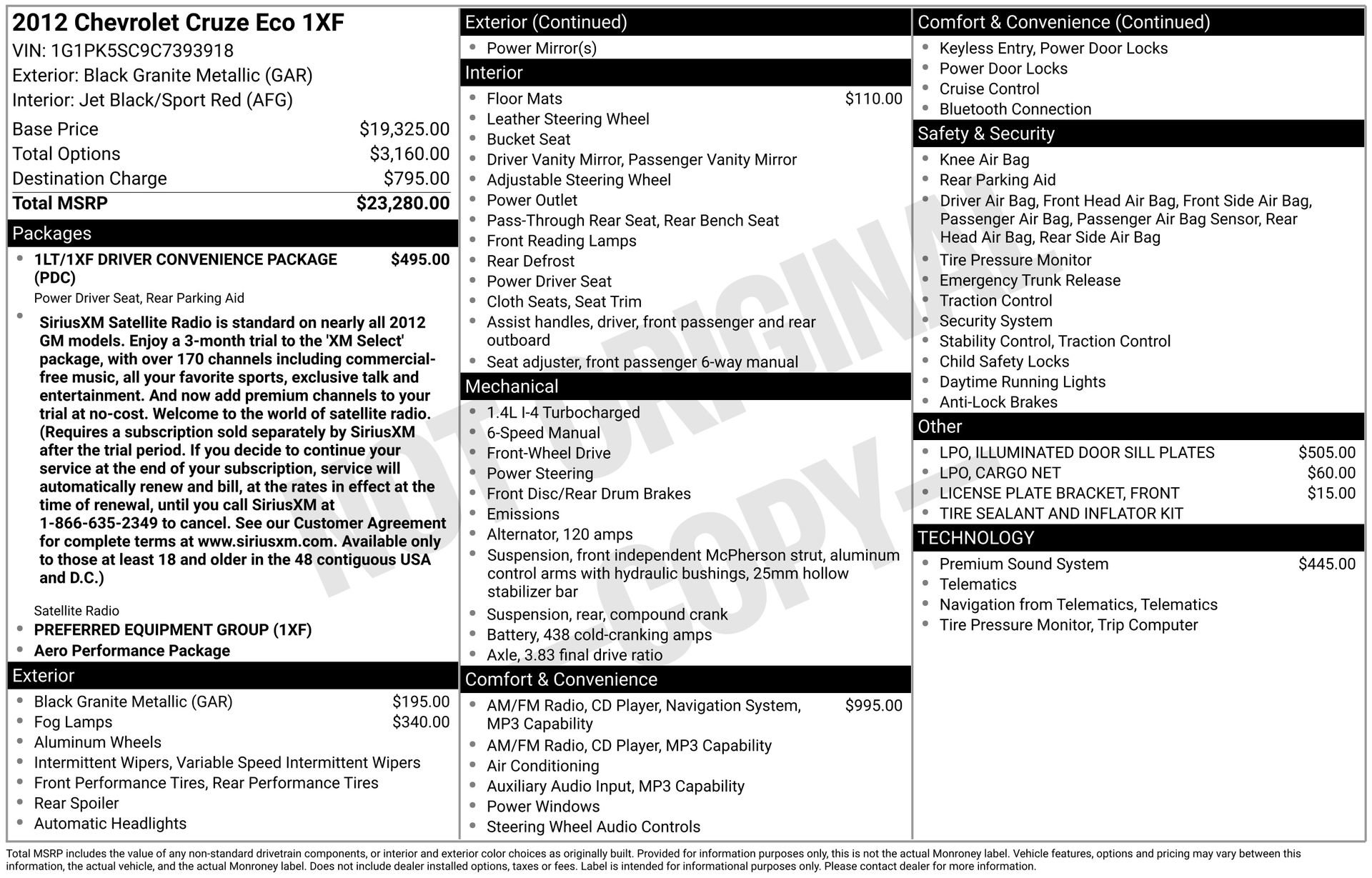 Used 2012 Chevrolet Cruze Eco FWD image 4