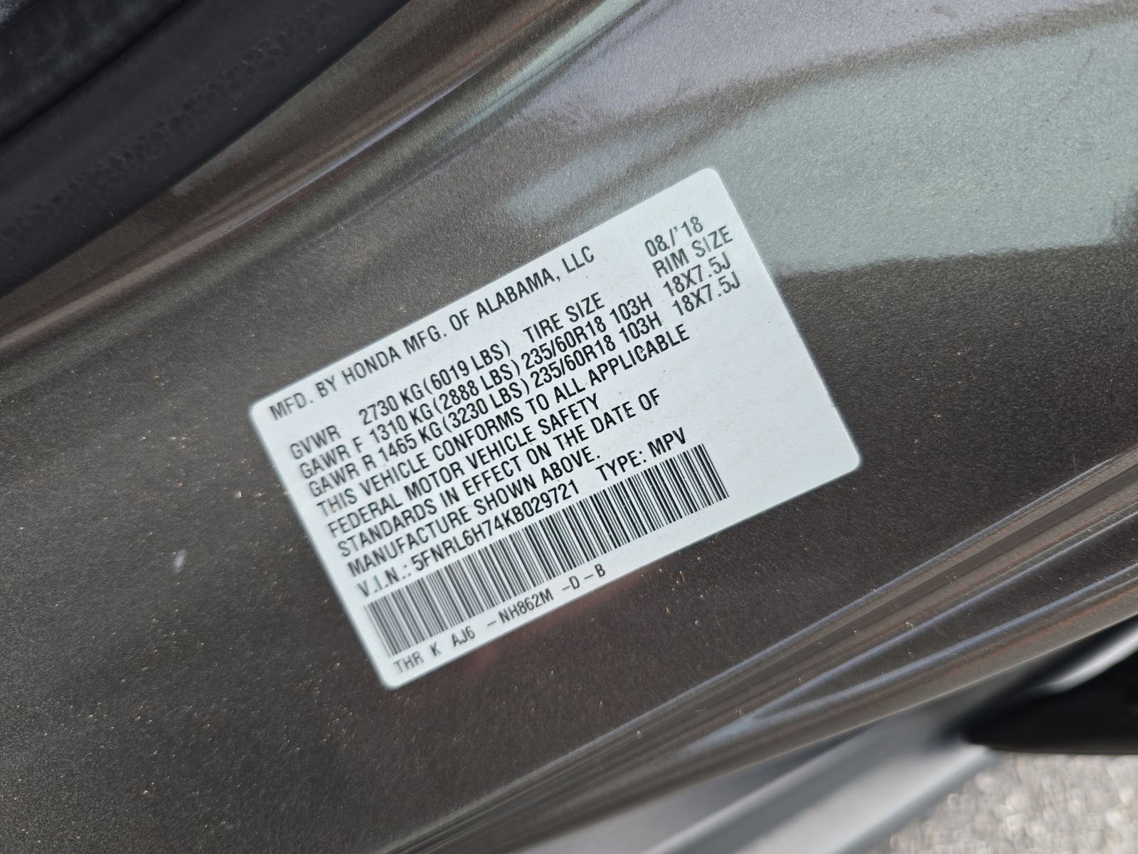 Used 2019 Honda Odyssey EX-L image 32