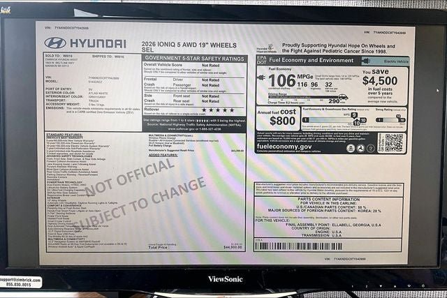 New 2026 Hyundai Ioniq 5 SEL AWD/4WD image 19
