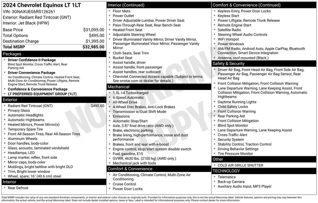 Used 2024 Chevrolet Equinox LT image 35