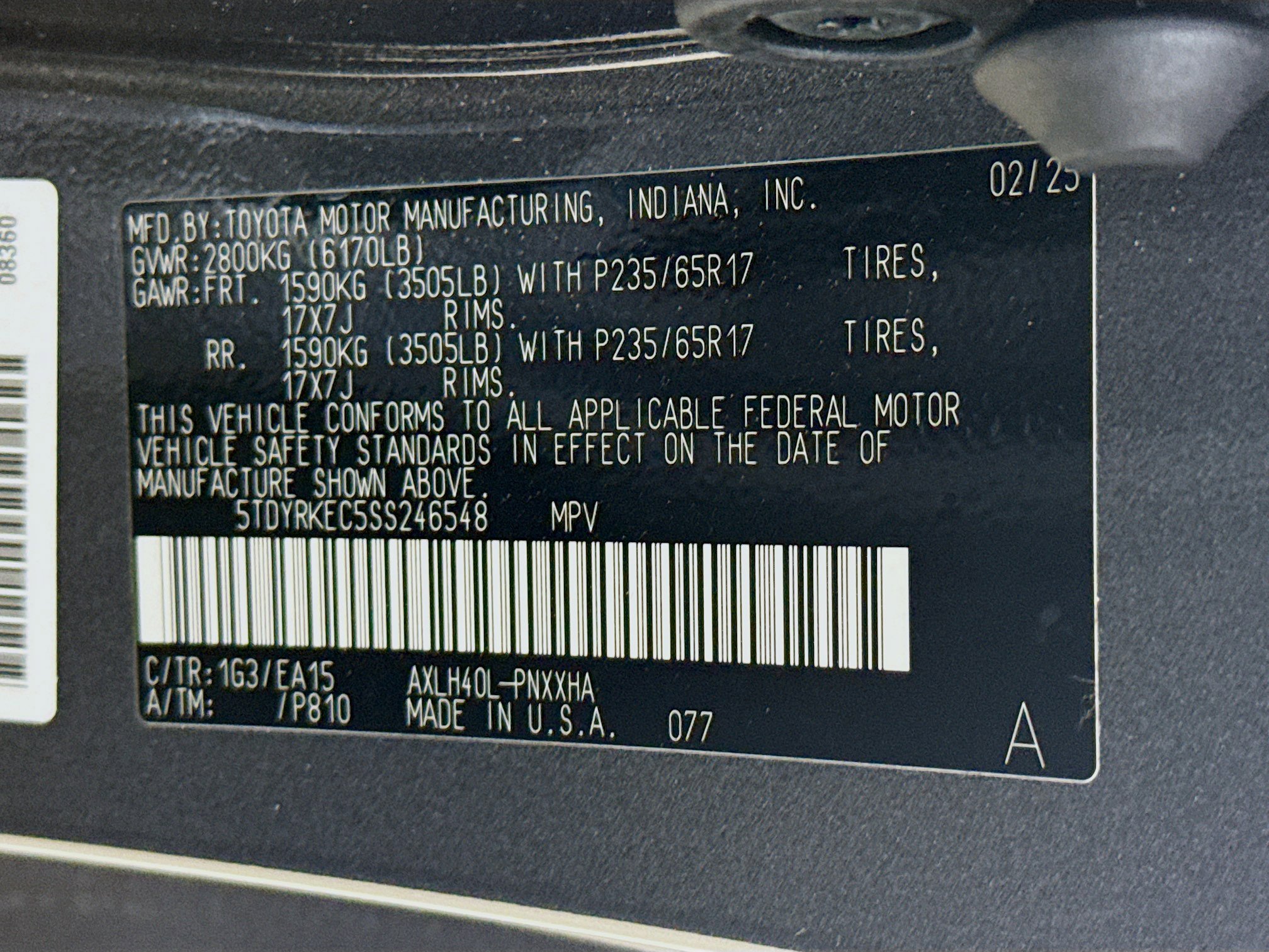Used 2025 Toyota Sienna XLE FWD image 41