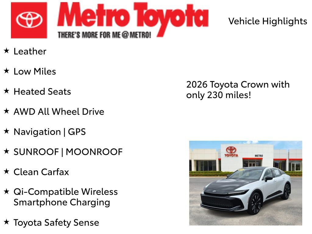 Used 2026 Toyota Crown Platinum AWD/4WD image 8