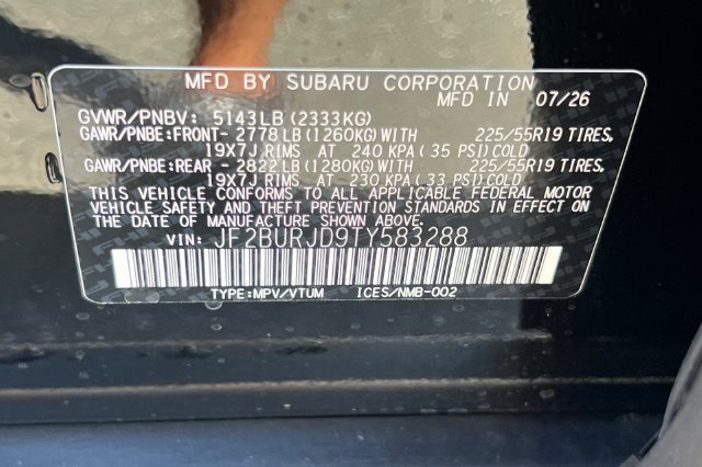 New 2026 Subaru Outback Touring XT AWD/4WD image 24
