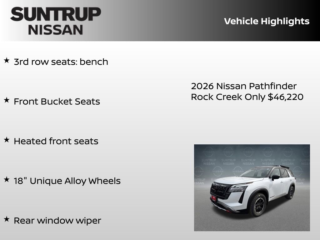 New 2026 Nissan Pathfinder Rock Creek image 38