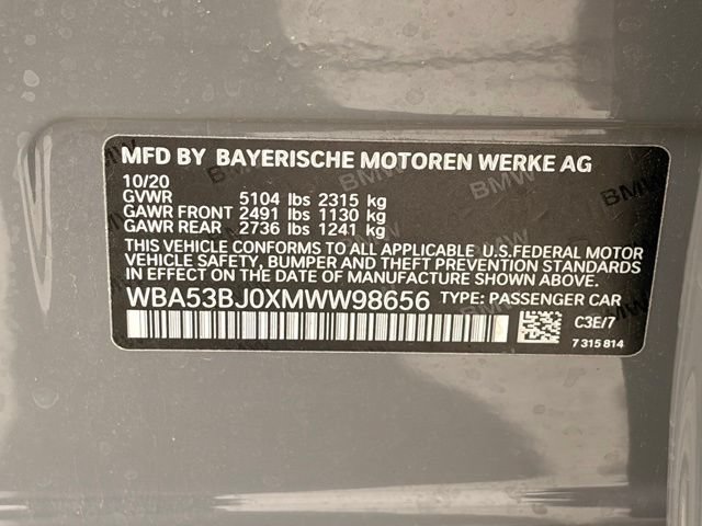 Used 2021 BMW 540i w/ M Sport Package RWD image 36