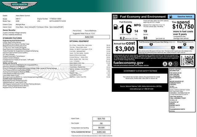 New 2026 Aston Martin DBX S image 28