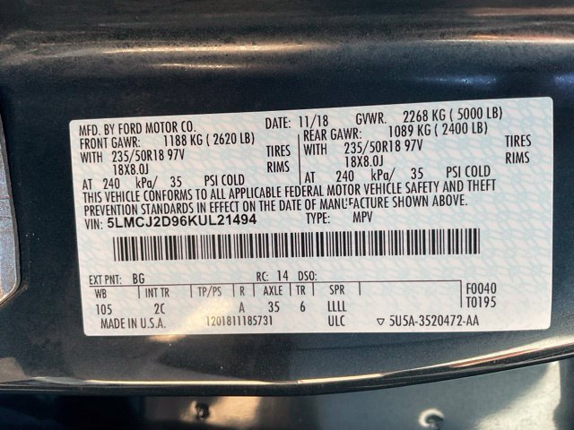 Used 2019 Lincoln MKC Select w/ Select Plus Package AWD/4WD image 46
