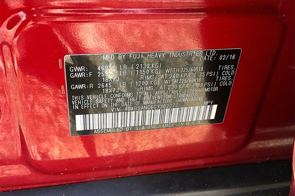 Used 2016 Subaru Outback 2.5i Limited image 32