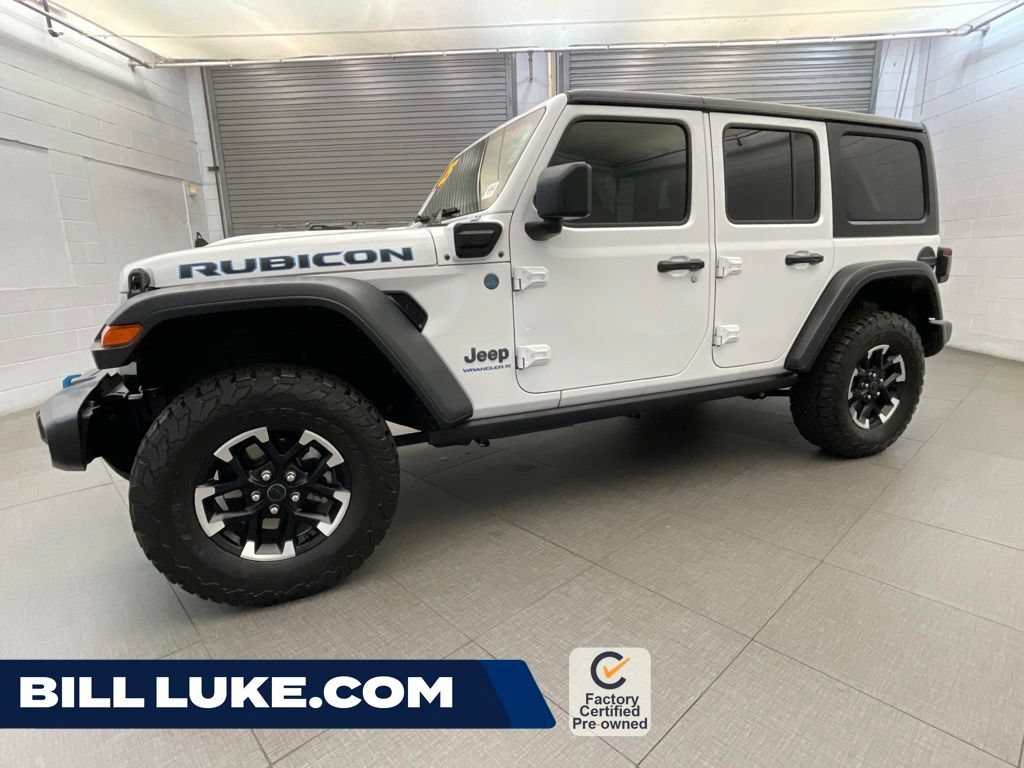 Certified 2025 Jeep Wrangler Unlimited Rubicon 4xe w/ Safety Group AWD/4WD image 1