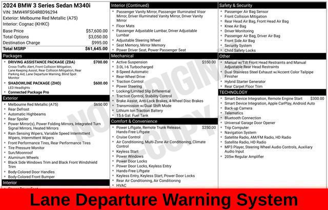 Used 2024 BMW M340i w/ Driving Assistance Package RWD image 65