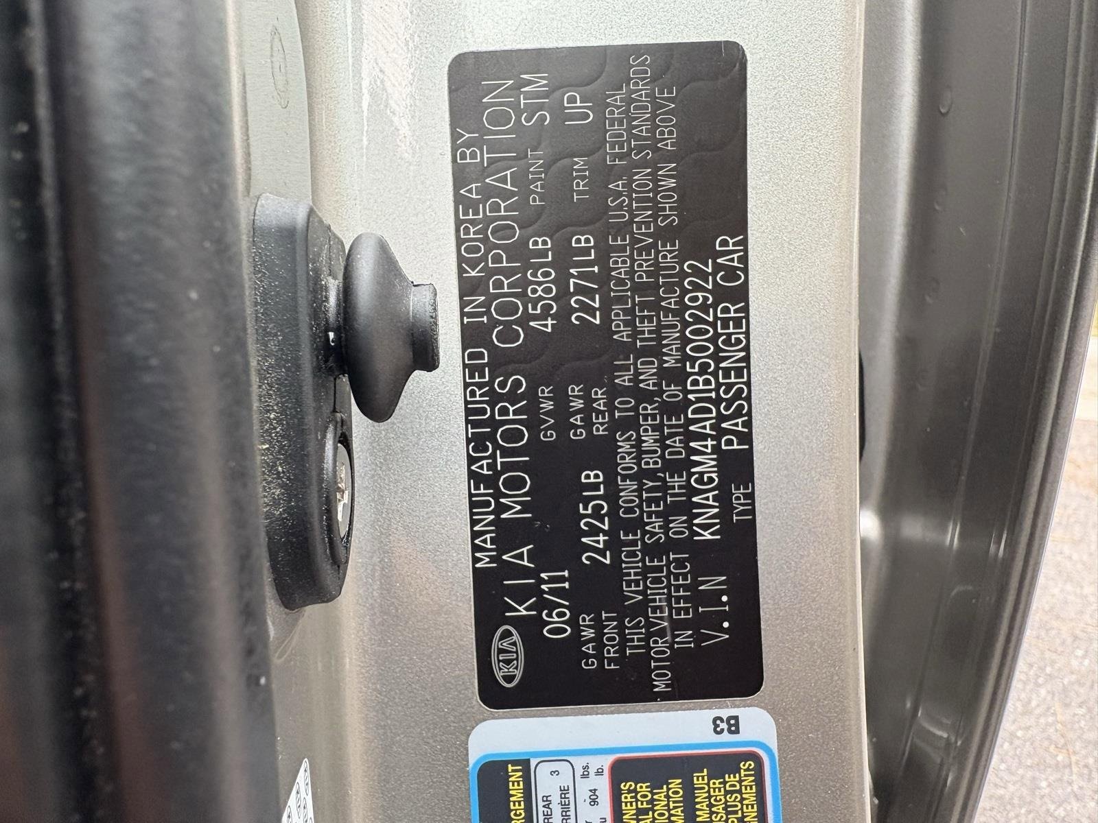 Used 2011 Kia Optima EX image 43