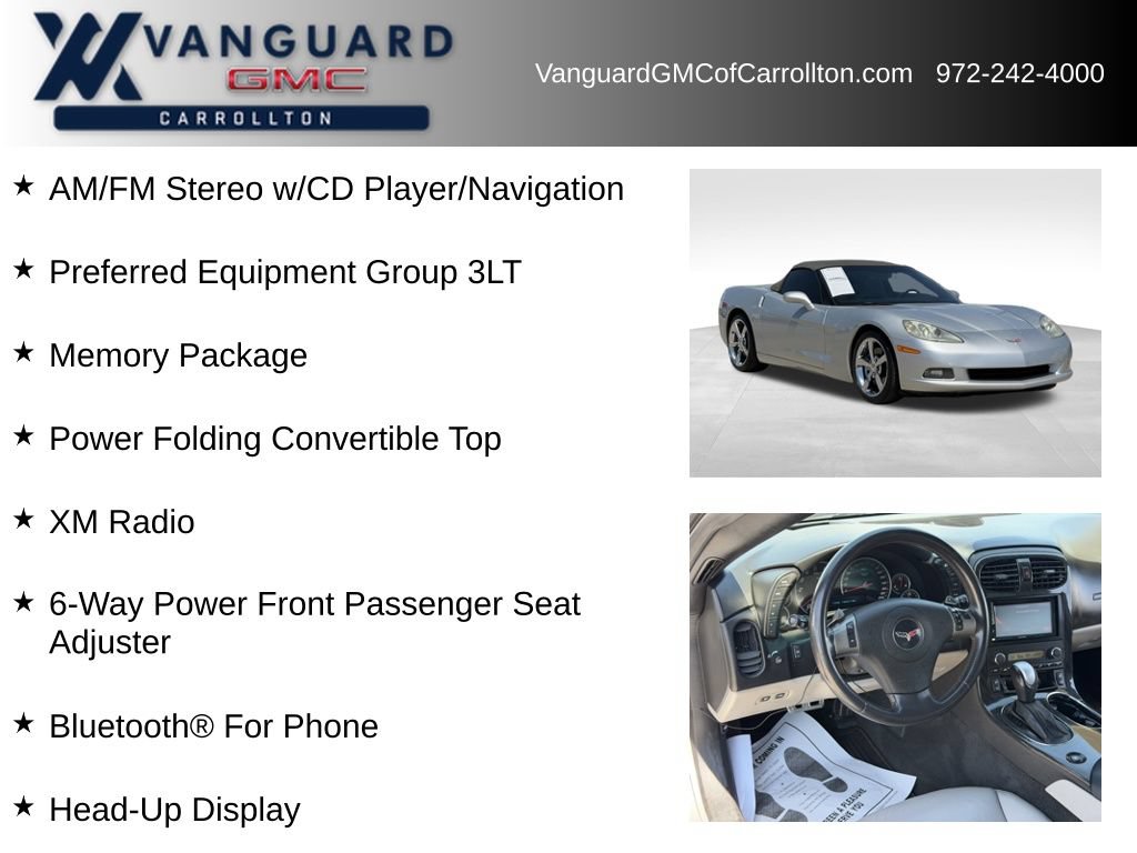 Used 2010 Chevrolet Corvette Convertible w/ Preferred Equipment Group RWD image 6