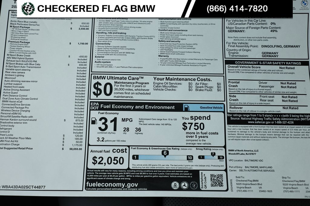 Certified 2025 BMW 430i Coupe w/ M Sport Package image 39