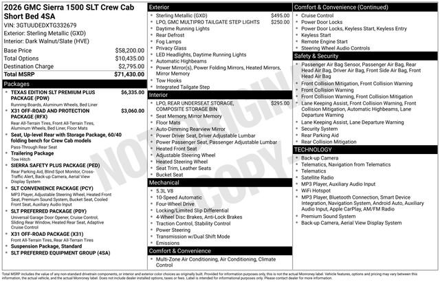 Used 2026 GMC Sierra 1500 SLT AWD/4WD image 29