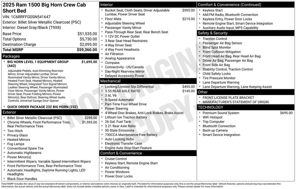 Used 2025 RAM 1500 Big Horn AWD/4WD image 4
