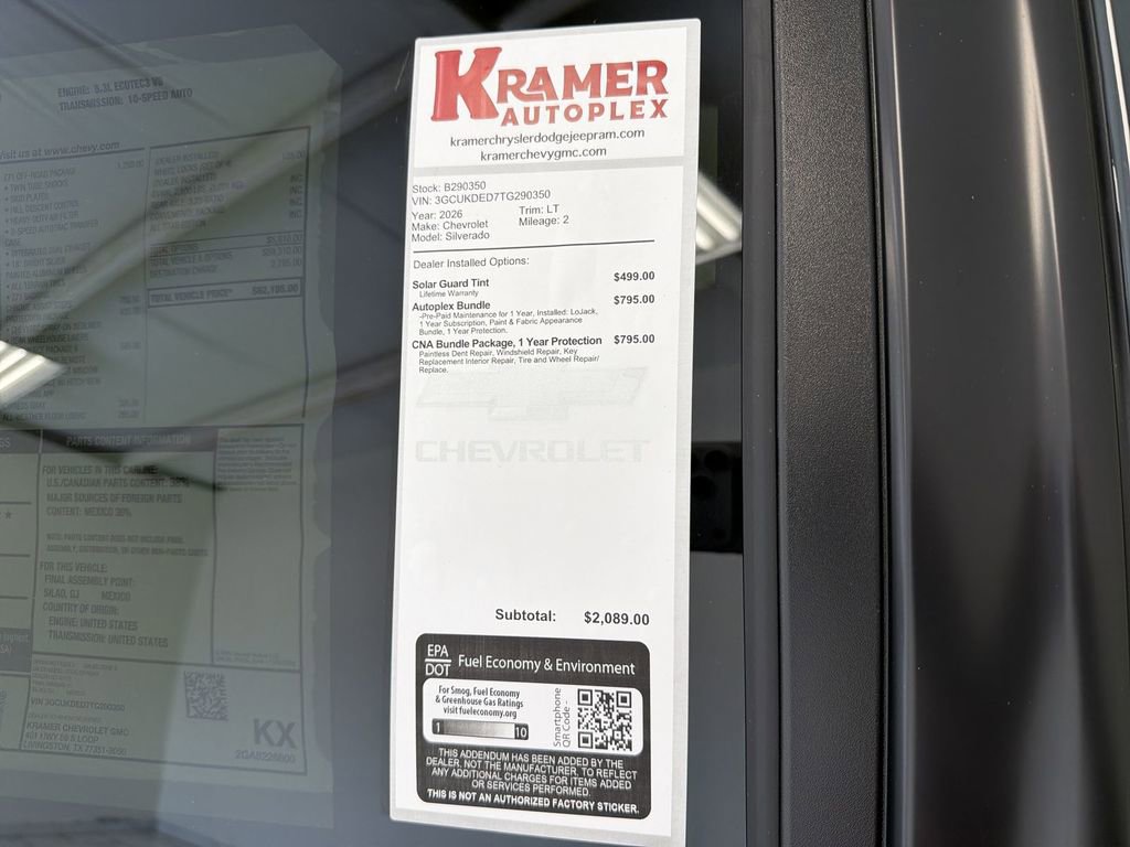 New 2026 Chevrolet Silverado 1500 LT w/ Z71 Off-Road Package image 35