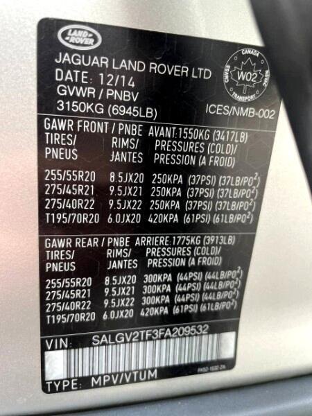 Used 2015 Land Rover Range Rover Autobiography image 40