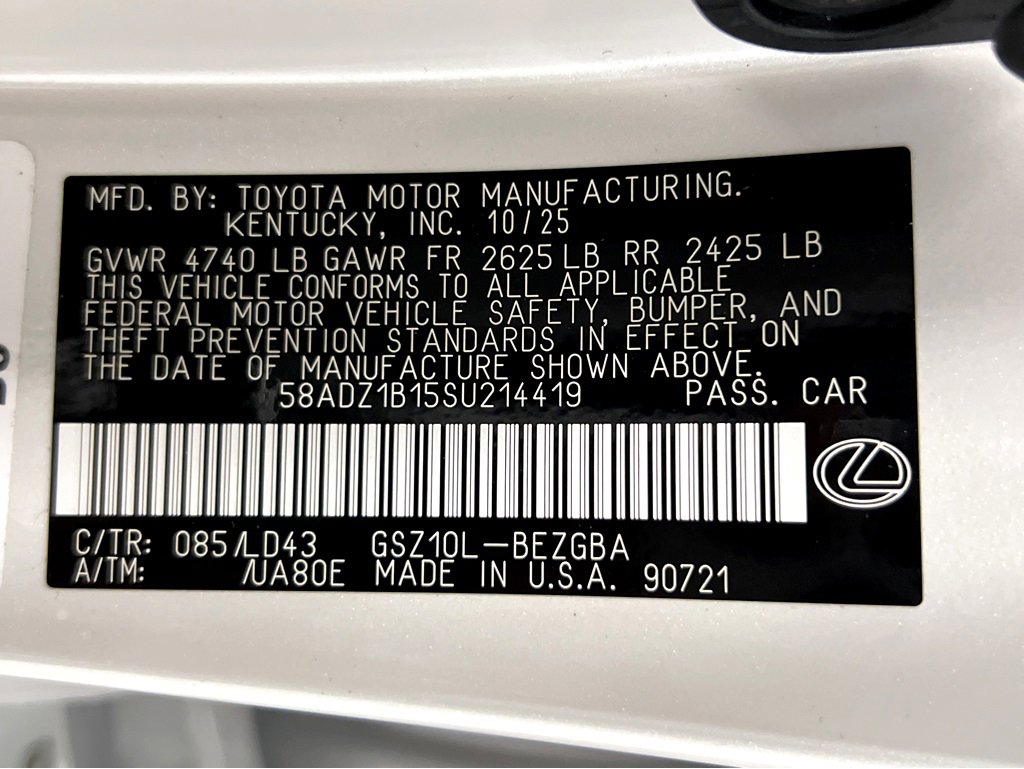 New 2025 Lexus ES 350 w/ Premium Package image 27
