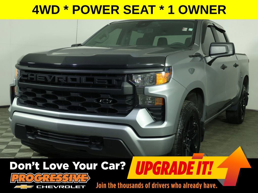 Used 2023 Chevrolet Silverado 1500 Custom w/ LPO, Dark Essentials Package AWD/4WD image 1