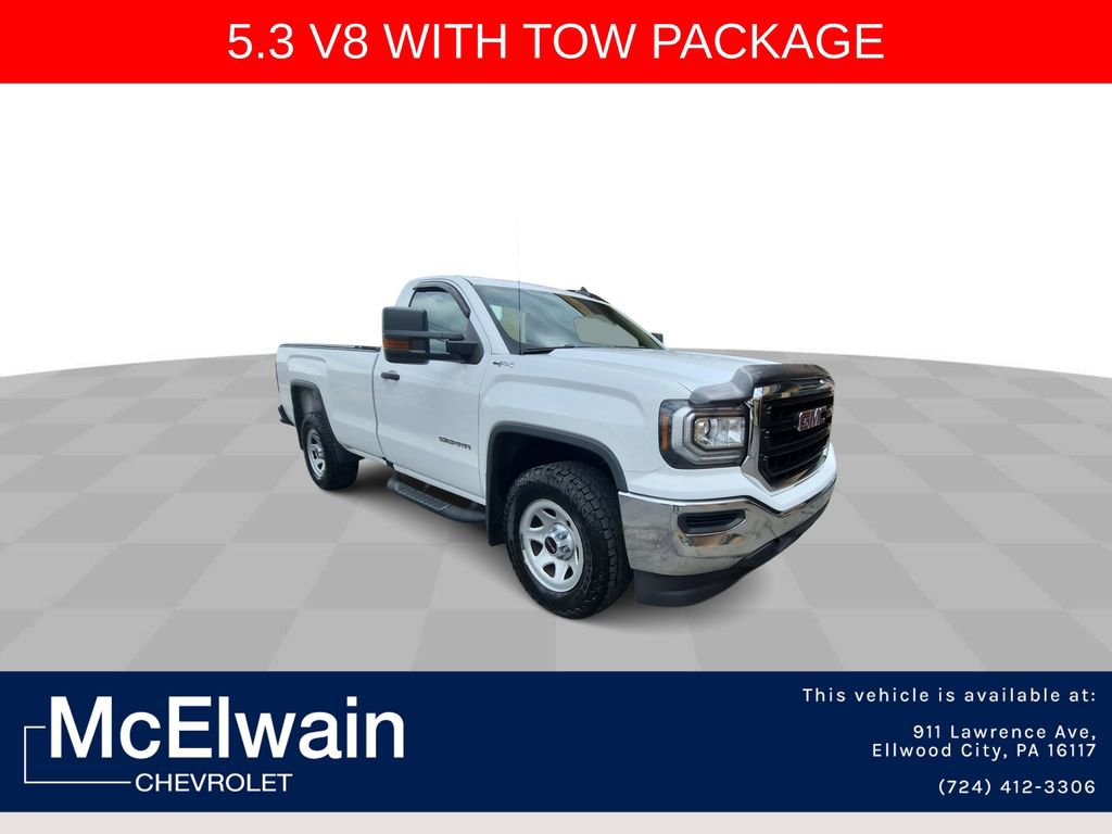 Used 2017 GMC Sierra 1500 4x4 Regular Cab w/ Sierra Convenience Package image 1