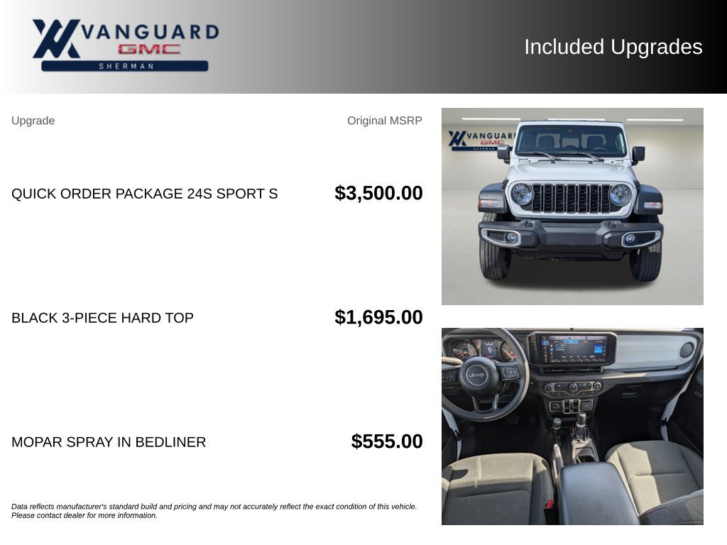 Used 2025 Jeep Gladiator Sport AWD/4WD image 9