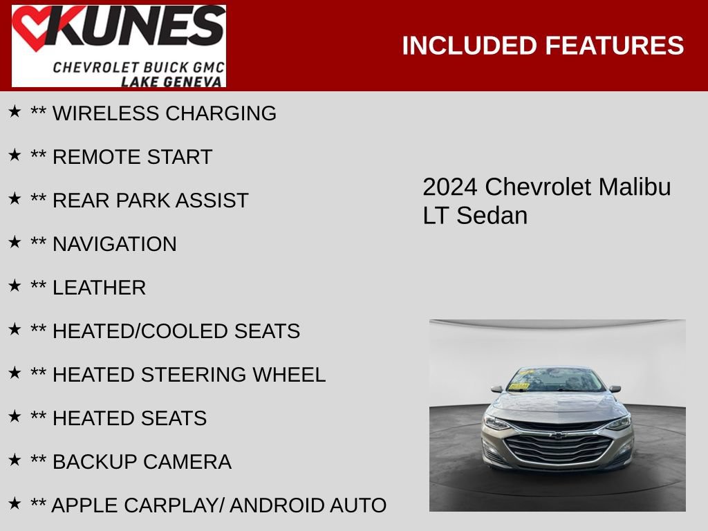 Used 2024 Chevrolet Malibu LT FWD image 2