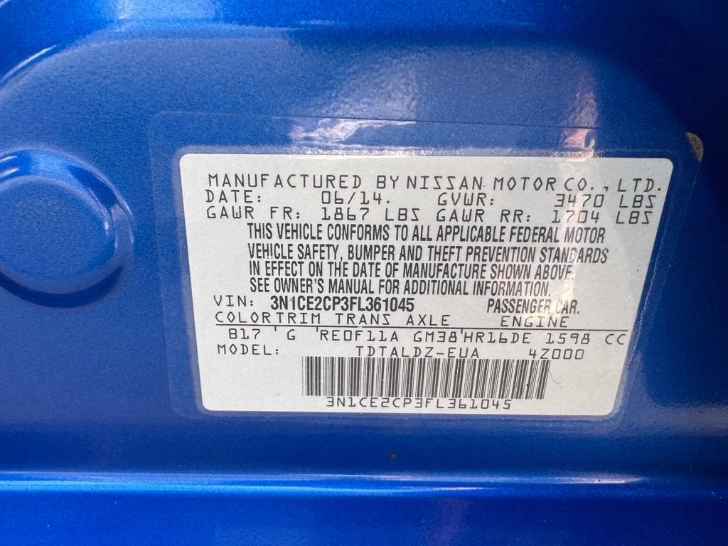 Used 2015 Nissan Versa Note SV FWD image 27