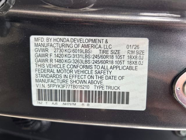 New 2026 Honda Ridgeline TrailSport+ image 19