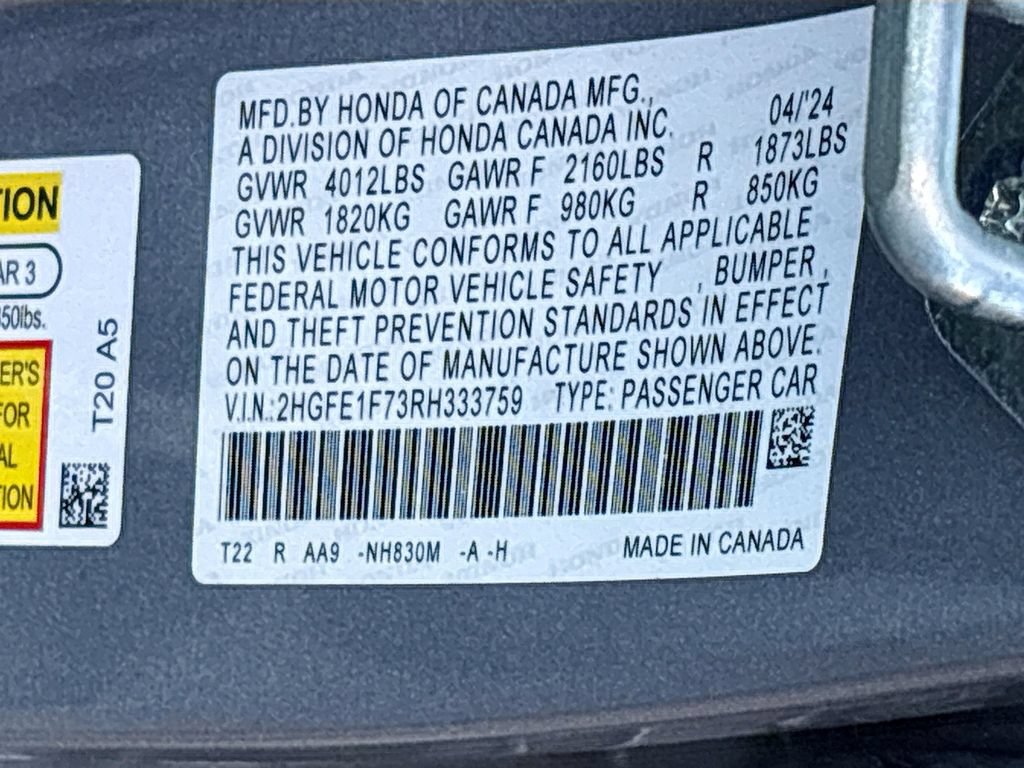 Used 2024 Honda Civic EX image 31