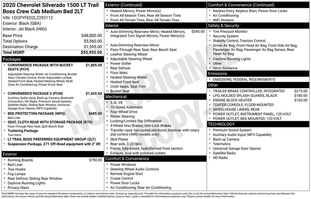 Used 2020 Chevrolet Silverado 1500 LT Trail Boss image 5