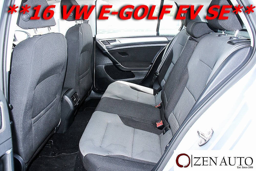 Used 2016 Volkswagen e-Golf SE FWD image 27