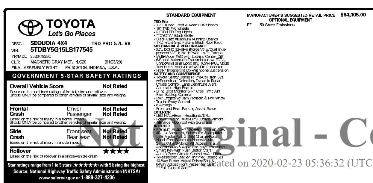 Used 2020 Toyota Sequoia TRD Pro AWD/4WD image 3